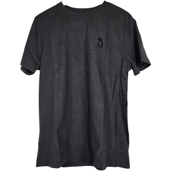 Spiritual Gangster Monogram Short Sleeve T-Shirt‎ Vintage Black M NWT - Picture 1 of 10